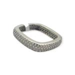 925 Sterling Silver Band for ladies with Beautiful Zerkons